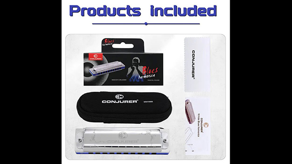 blues harmonica review and performance, recommend you CONJURER HARMONICA(WH1005)